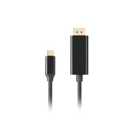 Lanberg CA-CMDP-10CU-0010-BK Cable USB Tipo C a DisplayPort 1.2, 1m, Negro, 4K@60Hz