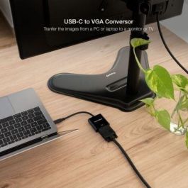 Nanocable 10.16.4101-BK Conversor USB-C Macho a VGA Hembra, USB 3.1, 10cm, Negro, 1920x1200@60Hz para MacBook Pro, Chromebook Nanocable 10.16.4101-BK Conversor USB-C Macho a VGA Hembra, USB 3.1, 10cm, Negro, 1920x1200@60Hz para MacBook Pro, Chromebook