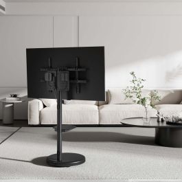 AISENS - SOPORTE DE SUELO CON RUEDA, BANDEJA PARA DVD PARA MONITOR/TV 50KG DE 37-86, NEGRO AISENS - SOPORTE DE SUELO CON RUEDA, BANDEJA PARA DVD PARA MONITOR/TV 50KG DE 37-86, NEGRO