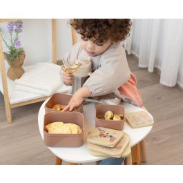 Kiokids Set Porta-Alimentos 4 Unidades Ciervo Beige Honey Colección +0 meses