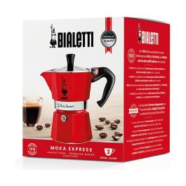 Cafetera Italiana Bialetti 0004942/NP 3 Tazas Rojo Aluminio