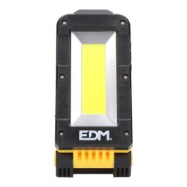 Edm Linterna de trabajo LED recargable con base basculante 180°, 5W COB LED, 500LM, impermeable IP44, batería 2000mAh Edm Linterna de trabajo LED recargable con base basculante 180°, 5W COB LED, 500LM, impermeable IP44, batería 2000mAh