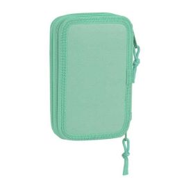 Plumier Escolar Safta Blackfit8 -'Turquesa-' Doble Cremallera 28 Piezas 125x40x195 mm