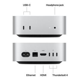 Apple Mac Mini M4 Plata 512 GB SSD Ordenador Personal Plata M4 10-core 16GB RAM