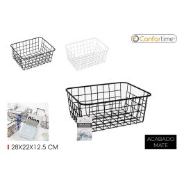 Cesta de metal organizadora Confortime 28x22x12.5 cm (12 Unidades) Precio: 42.58999987. SKU: B1BMJASAKM