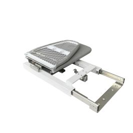 HERRAJES ALK Tabla de Planchar Serie Óptima Extraíble Abatible Giratoria para Cajón Plegable Blanco Ahorra Espacio