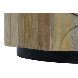 DKD Home Decor Mesa Centro Moderno Mango y Marmol 80 x 80 x 45 cm