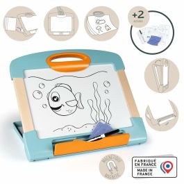 Smoby SMO3032164107124 Pizarra Magnética Modulo, Fácilmente Transportable, 3 Formas de Uso, Made in France