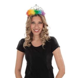 My Other Me Diadema corona arco iris multicolor para adulto, talla única, de poliéster y PVC