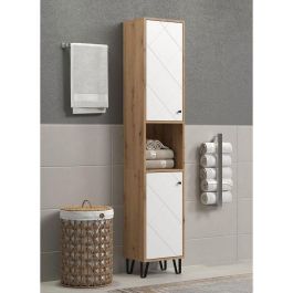 Armario alto con dos puertas - TRENDTEAM - Serie Touch - Blanco/Marrón - 36 cm de largo Precio: 194.50000042. SKU: B193KSN4BH