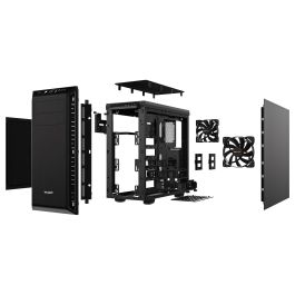 be quiet! PURE BASE 600 Midi Tower Negro ATX, Micro-ATX, Mini-ITX, ABS Sintéticos, Acero, Juego