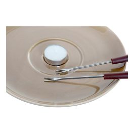 Fondue de Chocolate DKD Home Decor Acero Inoxidable Porcelana Fondue de Chocolate DKD Home Decor Acero Inoxidable Porcelana