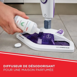 Polti SV440_Double Mopa a Vapor + Limpiador de Manos, Autonomía Ilimitada, 1500W, Lista en 15 Segundos, Púrpura