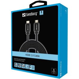Sandberg Cable HDMI 2.0 19M-19M, 5m - Conecta Blu-Ray, Consolas y TV para Calidad Digital Nítida Sandberg Cable HDMI 2.0 19M-19M, 5m - Conecta Blu-Ray, Consolas y TV para Calidad Digital Nítida