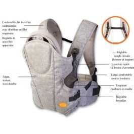 Dreambaby AAAAT52812 Portabebés ajustable 3 en 1 Oxford para recién nacidos y niños hasta 15 kg, adaptable a todos los tamaños