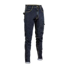 Cofra Pantalón de trabajo Cabries blue jeans, azul marino, talla 42, no detectable por detector de metales, 70% algodón Cofra Pantalón de trabajo Cabries blue jeans, azul marino, talla 42, no detectable por detector de metales, 70% algodón