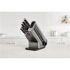 Ninja K32006EU Set de 6 Piezas Taco con Afilador Integrado, 5 Cuchillos, Tijeras Ninja Foodi de Acero Inoxidable Alemán Forjado