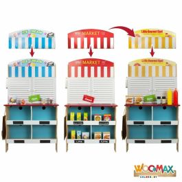 Woomax Cocina Heladería de Madera 60x40x109 cm Color Baby