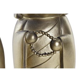 DKD Home Decor Figura Oriental Monje de Resina Dorado, 12.5x25x12.5 cm, Surtido Aleatorio, Pack 6 Unidades