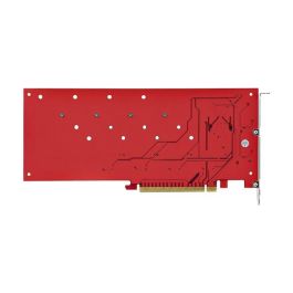 StarTech.com Quad M.2 PCIe Adapter Card B - NVMe/AHCI, PCIe 4.0 x16, Soporte 4x SSDs, hasta 7.8 GB/s por unidad