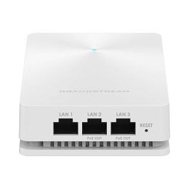 Grandstream GWN7624 Access Point In-Wall, Wi-Fi 6 1733 Mbps, Dual-Band 2.4/5GHz, PoE, 4 Puertos Gigabit Ethernet, 200 Usuarios
