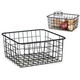 Cesto Organizador Kinvara Acero Negro 22x12.7x28.5 cm (18 Unidades) Precio: 87.5000005. SKU: B1CK8F9JM8