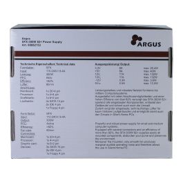 Inter-Tech SFX-300W Fuente de Alimentación ATX 300W, PFC Activo, Ventilador 80mm