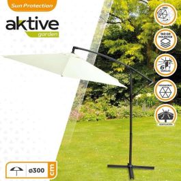 Parasol Aktive Crema 300 cm 4,2 cm Aluminio Parasol Aktive Crema 300 cm 4,2 cm Aluminio