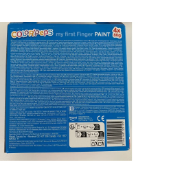 Pintura De Dedos Maped Caja De 4 X 80G (Azul,Amarillo,Rojo,Verde)