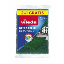Vileda Bayeta Fibra Verde Ultra fresh Multiusos Color Verde Pack Ahorro 2+1