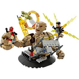 LEGO 76280 Marvel Spider-Man vs. Sandman: La Batalla Final, Juguete de Construcción con Minifiguras de Superhéroes