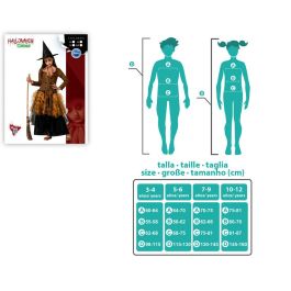 Disfraz de Bruja Infantil Marrón y Naranja para Niñas 10-12 Años - Halloween