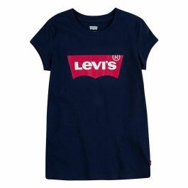 Camiseta de Manga Corta Infantil Levi's Batwing Azul oscuro