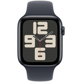 Apple Watch SE GPS, 44 mm, Caja de aluminio medianoche, Correa deportiva medianoche, Talla M/L