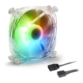 Sharkoon Ventilador SHARK Disc PWM RGB Transparente 120mm Conector 3-pin + 4-pin Precio: 32.49999984. SKU: S5612022