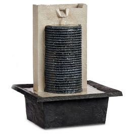 Fuente Cascada Grande con Bandeja Giftdecor 24x38x29 cm Resina y Plástico Negro Gris Precio: 30.50000052. SKU: S3608823