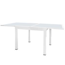 Mesa Extensible Thais 90 x 90 x 74 cm Aluminio