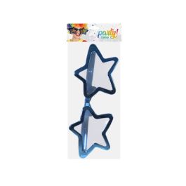 Gafas Estrellas Azul XXL para Fiestas y Disfraces - Brillante y Metálicas
