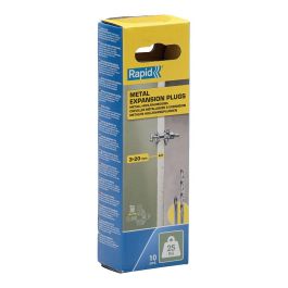 Rapid Taco de expansión metálico Ø8x46 tornillo m4x58, resistencia 25 kg, especial pladur, 10 unid Rapid Taco de expansión metálico Ø8x46 tornillo m4x58, resistencia 25 kg, especial pladur, 10 unid