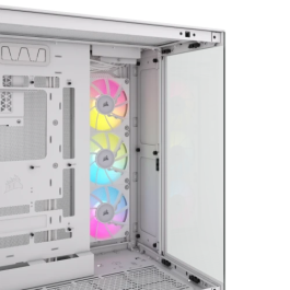 Corsair iCUE LINK 6500X RGB Midi Torre PC Blanco - CC-9011270-WW, Compatible con Radiadores 120-360mm, ATX