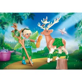 Playmobil Forest Fairy con Animal del Alma en el Bosque Mágico - Figura de Juego con Accesorios y Cuidado