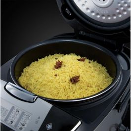 Russell Hobbs 21850-56 Multicooker eléctrico 5L, 11 programas de cocción, digital, acero inoxidable, negro Russell Hobbs 21850-56 Multicooker eléctrico 5L, 11 programas de cocción, digital, acero inoxidable, negro