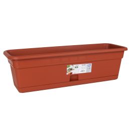 Jardinera con plato Squares 60x20 cm - Dem (8 Unidades) Jardinera con plato Squares 60x20 cm - Dem (8 Unidades)