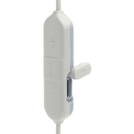JBL Endurance Run 2 Auriculares In-Ear Inalámbricos Bluetooth 5.0 Deportivos Blancos, Resistentes al Sudor IPX5, 10h Batería