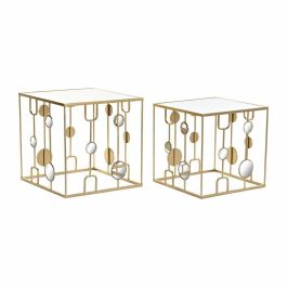 Mesita Auxiliar Glam DKD Home Decor Dorado 50 x 50 x 50 cm Set de 2 Precio: 97.79000022. SKU: S3033679