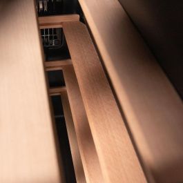 Cecotec Vinoteca GrandSommelier 1250 12 botellas LED cristal negro estantes madera display táctil