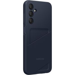 Samsung EF-OA256TBEGWW Funda con Ranura para Tarjetas para Galaxy A25 5G, Carcasa Protectora Anti-rayones, Azul Negro
