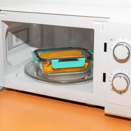 Quid Recipiente Hermético Vidrio Purity 20.7x15.4x7 cm - 104 cL (6 Unidades)