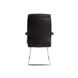 Silla Q-Connect Escritorio Mod Ena Simil Piel Base Metalica Alt Max 1050 Anc 630 Prof 650 Color Negro