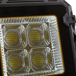 Proyector Solar 100W con Control Remoto IP65 Kit LED Batería Litio Panel Solar 4m Cable 1916-FLSOL-100W-CW